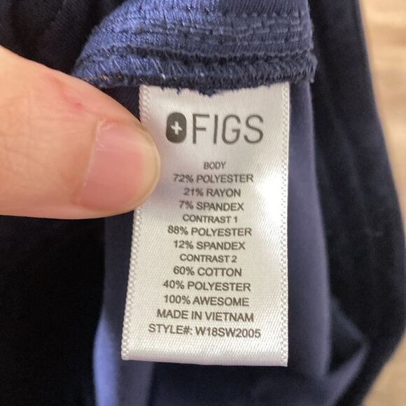 Figs Navy Blue Jogger Style Scrub Pants Sz XXL - Picture 6 of 6
